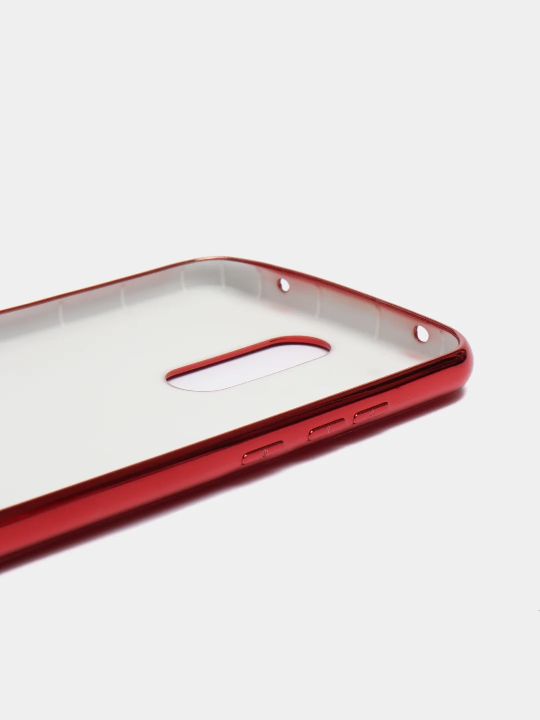 Красный чехол Xiaomi Redmi 8, Redmi 8A, Сяоми Редми 8, 8А цветной силиконовый с глянцевой рамкой
