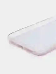 Лавандовый чехол iPhone 11 силиконовый переливающийся жидкий с блестками и защитой камеры