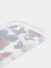 Лимонный чехол Apple iPhone 12, 12 Pro, 12 Mini прозрачный с рисунком и блестками