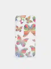 Лимонный чехол Apple iPhone 12, 12 Pro, 12 Mini прозрачный с рисунком и блестками