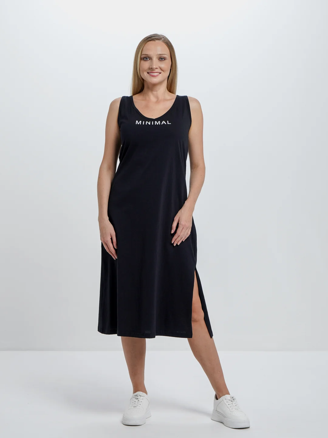 Черный платье женское Minimal КП1437П1 чёрный, KLERY