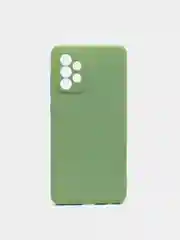 Лесной зеленый чехол Silicone Case для Samsung Galaxy A72 с защитой камеры