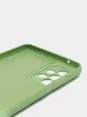 Лесной зеленый чехол Silicone Case для Samsung Galaxy A72 с защитой камеры