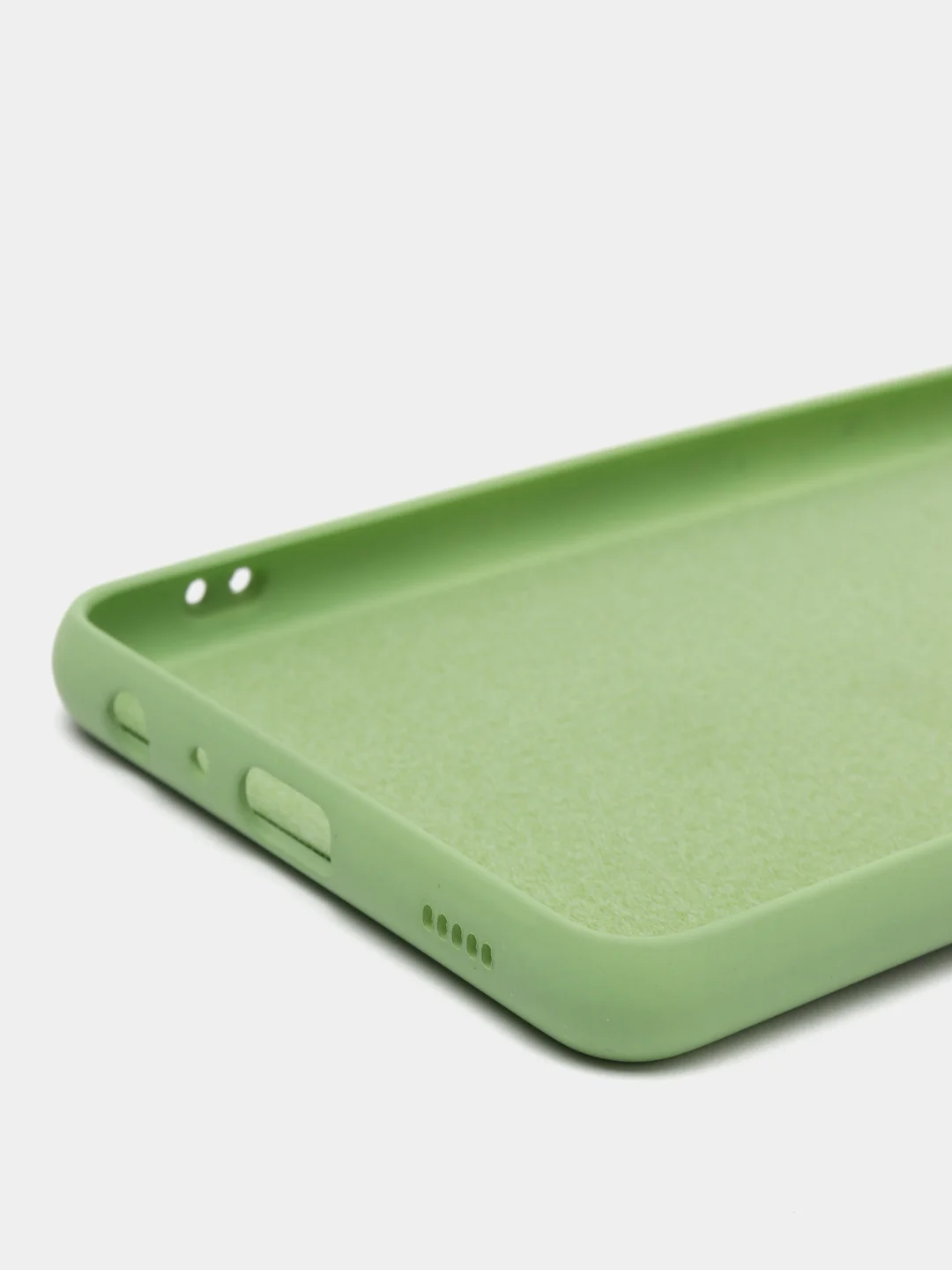 Лесной зеленый чехол Silicone Case для Samsung Galaxy A72 с защитой камеры