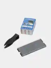 Штамп самонаборный (мини) 3-строчный, оттиск 26х9 мм синий, GRM 10 DIY, КАССА В КОМПЛЕКТЕ
