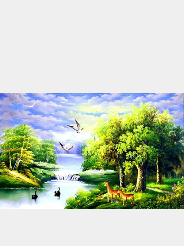 Алмазная мозаика "Пейзаж", на подрамнике, 30*40 см