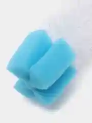 Синий ёршик для посуды с губкой, 3 x 25 см