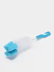 Синий ёршик для посуды с губкой, 3 x 25 см