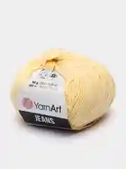 Желтый пряжа YarnArt Jeans, 50 г, 160 м