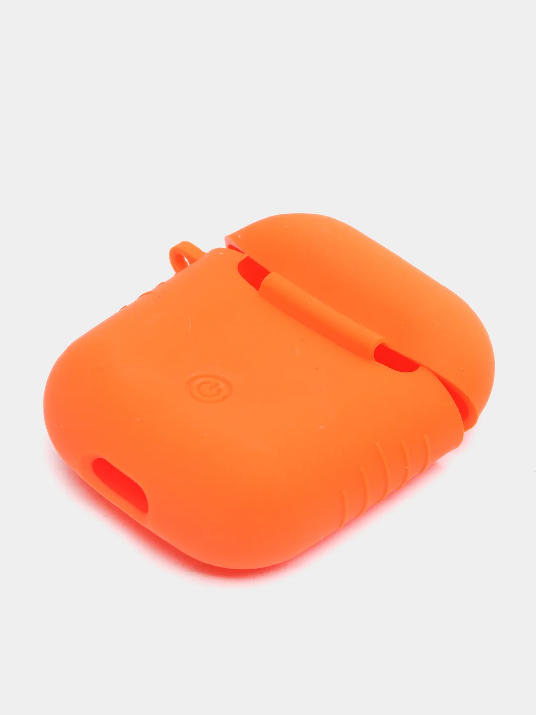 Оранжевый силиконовый чехол для беспроводных наушников AirPods 1, AirPods 2