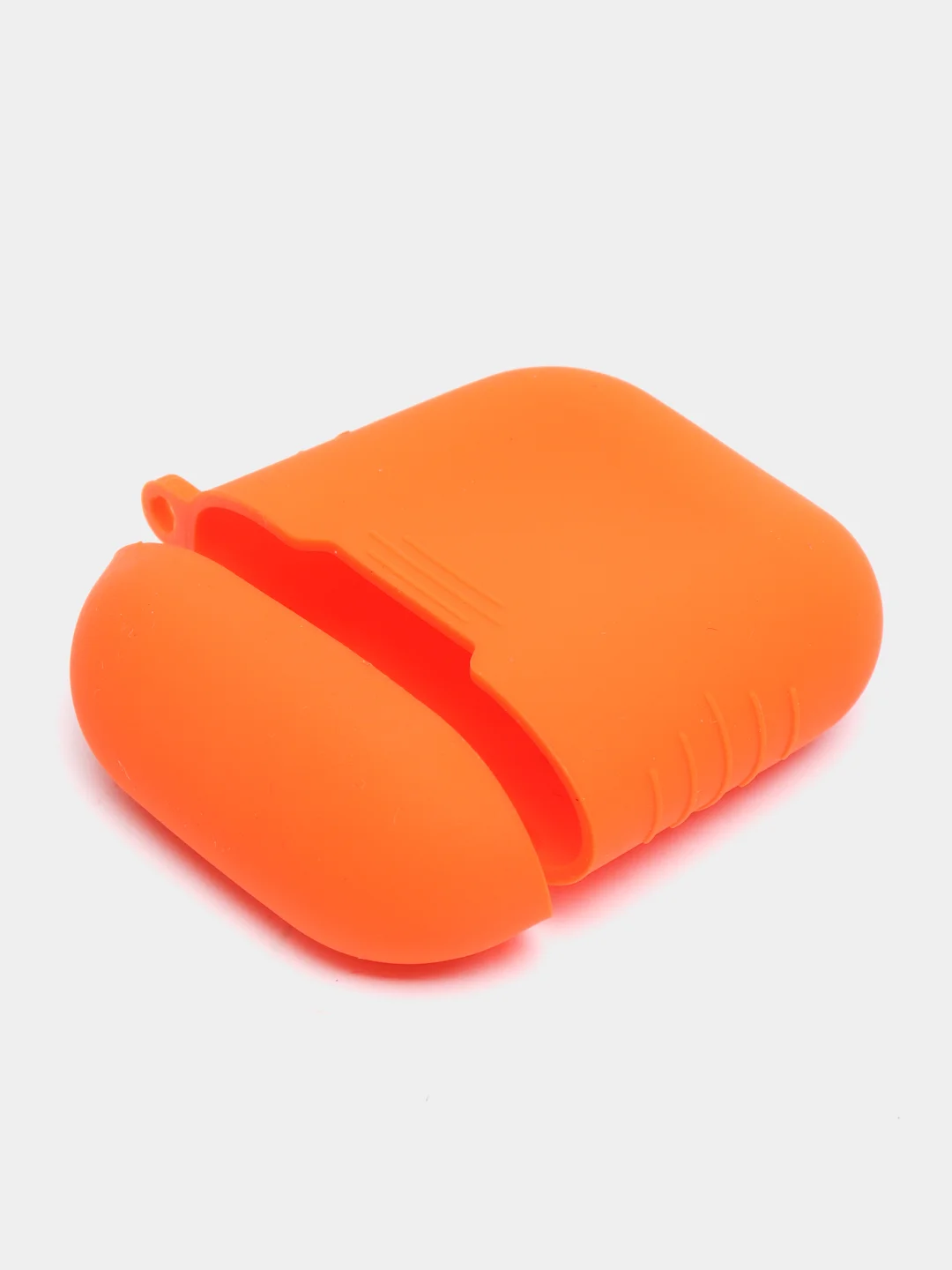 Оранжевый силиконовый чехол для беспроводных наушников AirPods 1, AirPods 2
