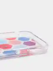 Бирюзовый чехол iPhone X / Xs силиконовый переливающийся жидкий с блестками