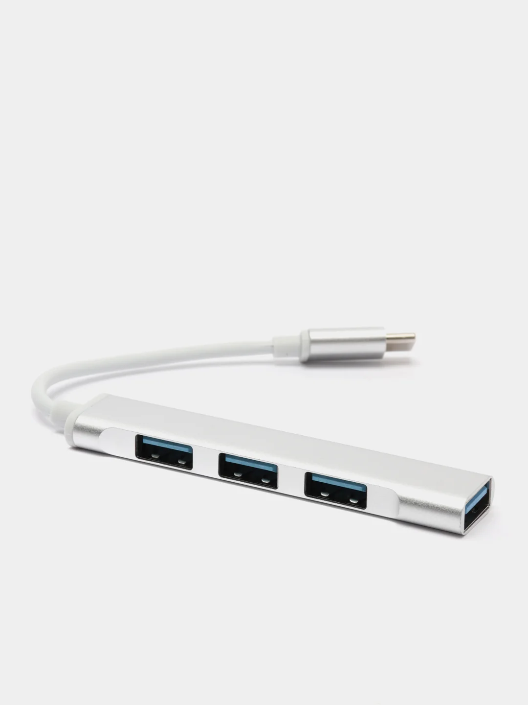 Серебряный usb xаб концентратор USB 3.0 Type-C