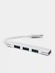 Серебряный usb xаб концентратор USB 3.0 Type-C