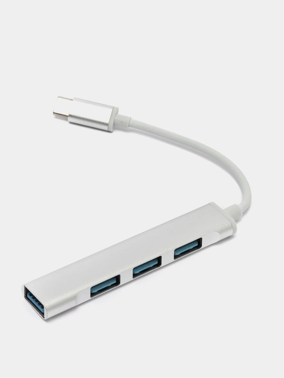 Серебряный usb xаб концентратор USB 3.0 Type-C
