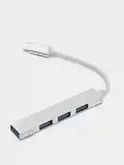 Серебряный usb xаб концентратор USB 3.0 Type-C