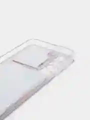 Коралловый меланж чехол Samsung Galaxy S21 силиконовый переливающийся жидкий с блестками и защитой камеры