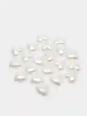 Молочный полубусины фигурные "Сердце"