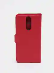 Красный чехол-книжка Xiaomi Redmi 8 с магнитной застежкой и визитницей