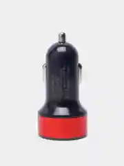 Красный автомобильное зарядное устройство, 2 USB, QC 3.0, быстрая зарядка, 2,4 А
