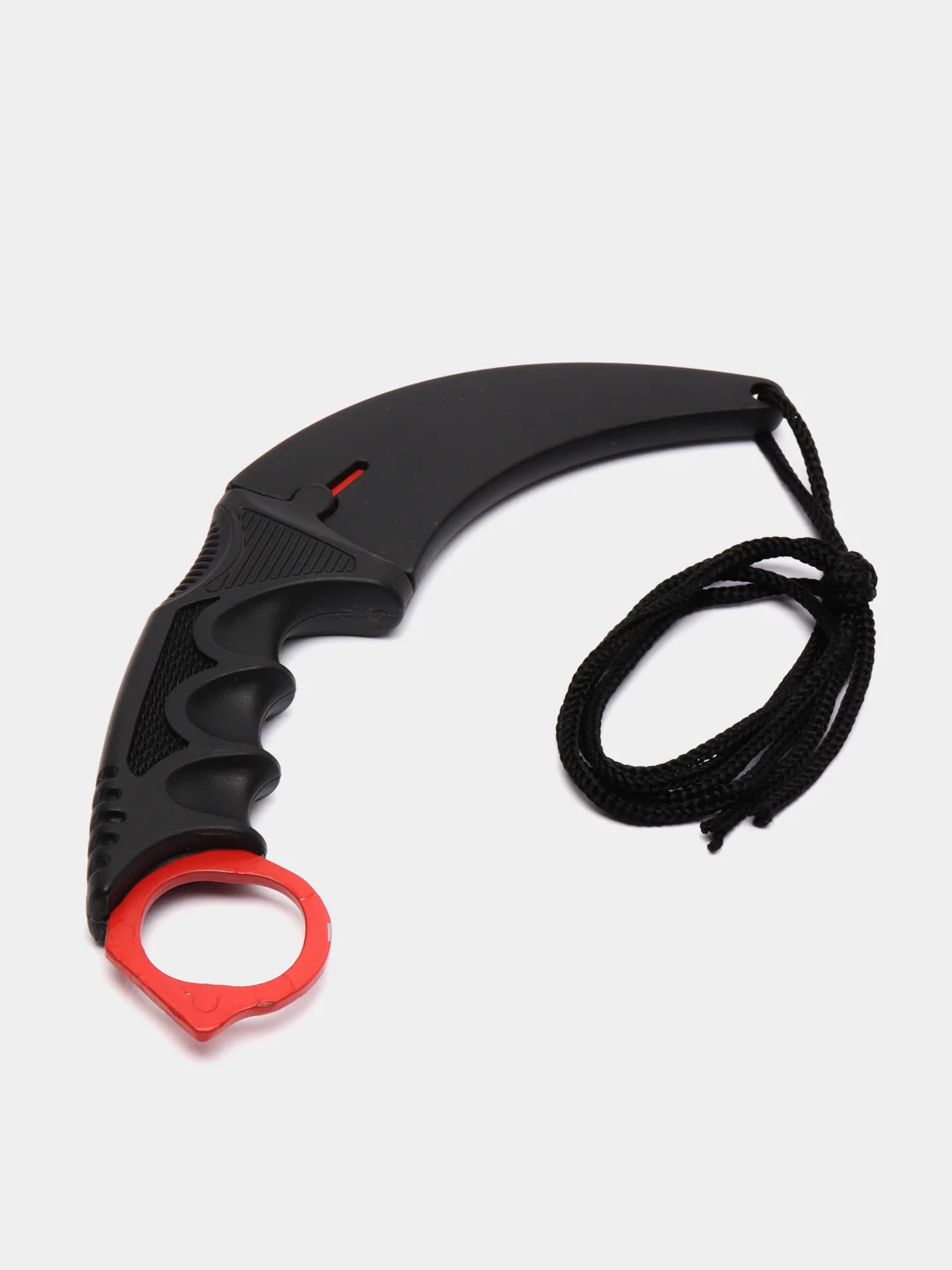 Красный нож керамбит Cs Go имитирующий клык тигра