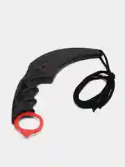 Красный нож керамбит Cs Go имитирующий клык тигра