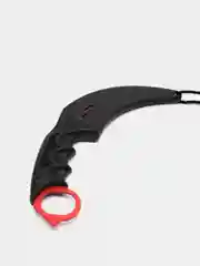 Красный нож керамбит Cs Go имитирующий клык тигра