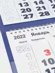 Календарь квартальный, трио "Символ года - 80" 2022 год, 31 х 69 см