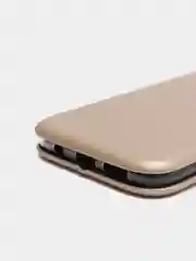 Золотой чехол книжка Samsung Galaxy S7 Edge (Самсунг Галакси С7 Эдж)