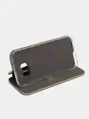Золотой чехол книжка Samsung Galaxy S7 Edge (Самсунг Галакси С7 Эдж)