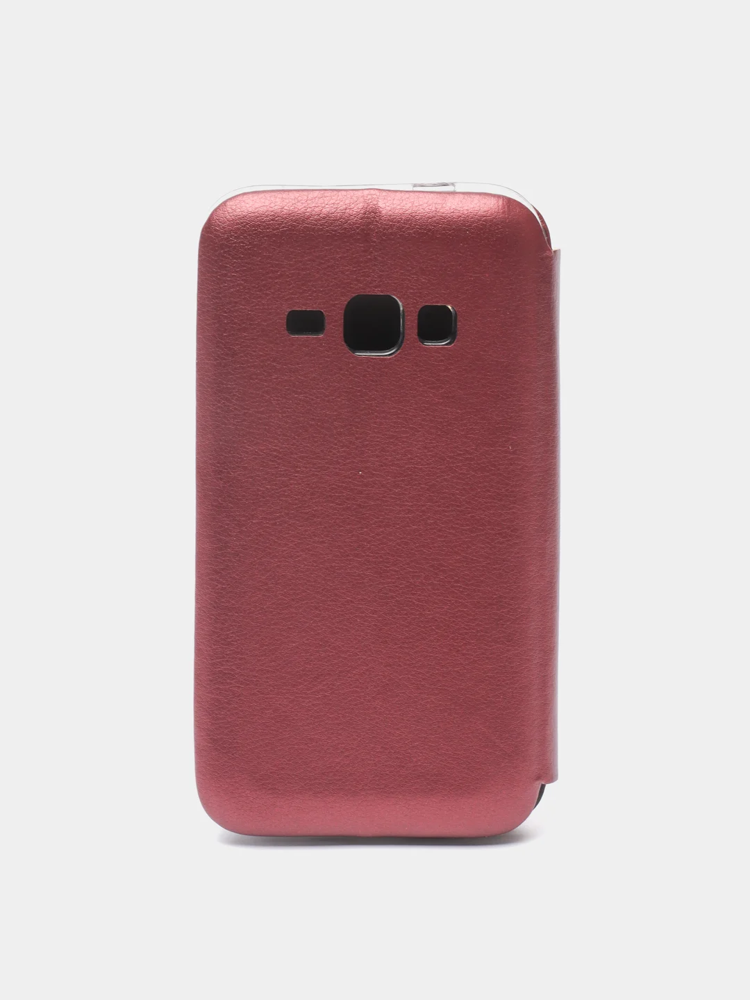 Пурпурный чехол-книжка на Samsung Galaxy J1 2016 (J120), Самсунг Галакси Джи1 2016 (Джи120)