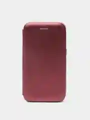 Пурпурный чехол-книжка на Samsung Galaxy J1 2016 (J120), Самсунг Галакси Джи1 2016 (Джи120)