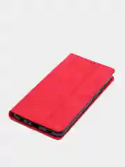 Красный чехол-книжка для Samsung A72 из нубука Super Creative