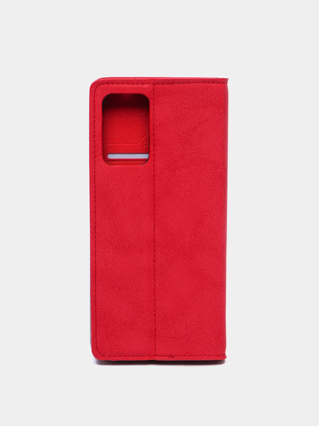 Красный чехол-книжка для Samsung A72 из нубука Super Creative