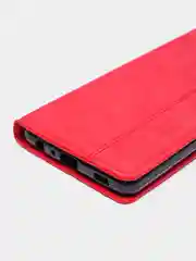 Красный чехол-книжка для Samsung A72 из нубука Super Creative