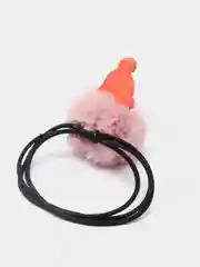 Конфетный резинки с меховым шариком