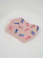 Коралловый меланж косынка для девочки летняя, на резинке