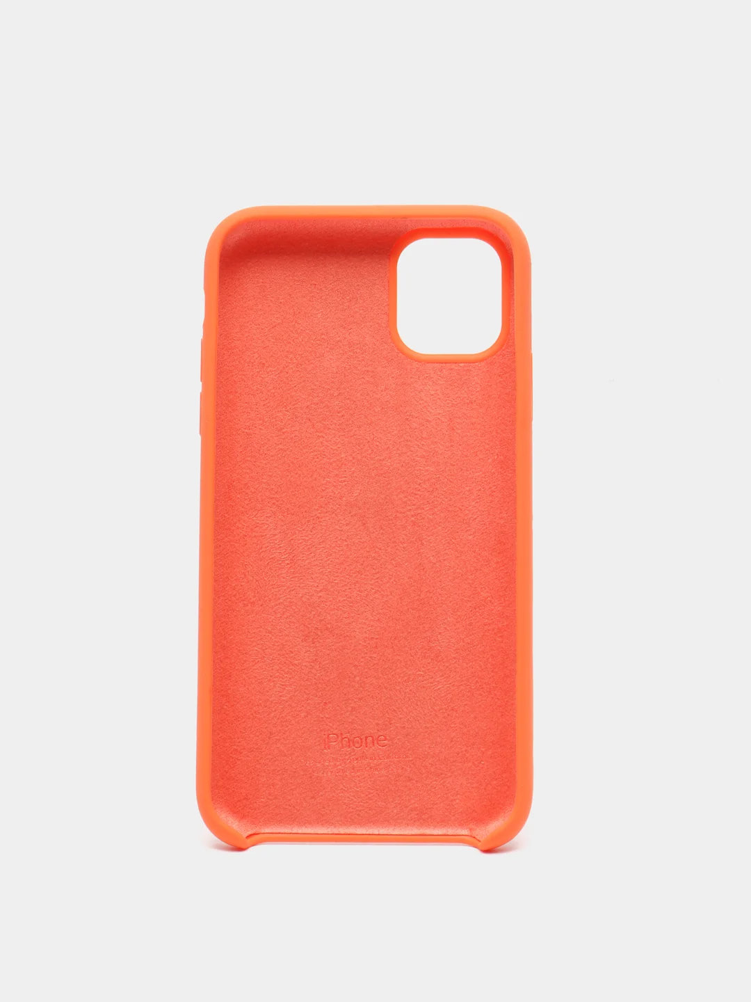 Оранжевый чехол Silicone Case для iPhone 11