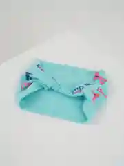Голубой косынка для девочки летняя, на резинке