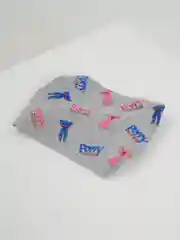 Серый косынка для девочки летняя, на резинке