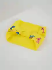 Желтый косынка для девочки летняя, на резинке