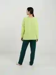 Салатовый пижама с брюками "Сегодня"