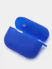 Синий силиконовый чехол для наушников AirPods Pro с карабином