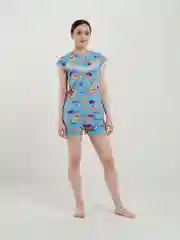 Бирюзовый пижама стрейч /пижама женская