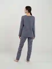 Серый пижама из футера "Любовь"