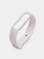 Белый силиконовый ремешок Xiaomi Mi Band 5, 6 / Ремешок для фитнес браслета Xiaomi Mi Band 5,6
