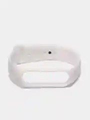 Белый силиконовый ремешок Xiaomi Mi Band 5, 6 / Ремешок для фитнес браслета Xiaomi Mi Band 5,6