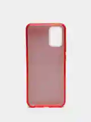 Красный чехол силиконовый с блестками для Samsung Galaxy A02S Противоударный чехол