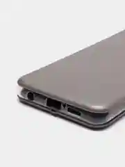 Серебряный чехол-книжка Xiaomi Redmi Note 9 Pro / Note 9s / Note 9 Pro Max, Сяоми Редми Нот 9 Про, 9с