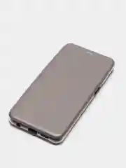 Серебряный чехол-книжка Xiaomi Redmi Note 9 Pro / Note 9s / Note 9 Pro Max, Сяоми Редми Нот 9 Про, 9с